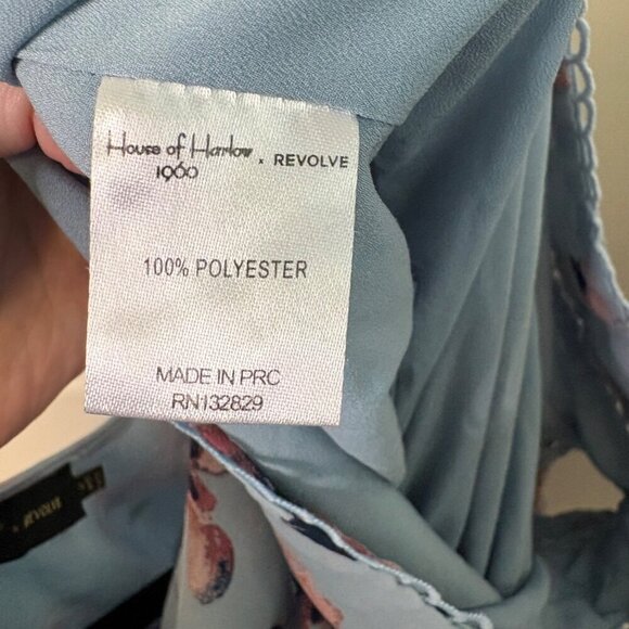 House of Harlow x Revolve Mila Floral Long Sleeve Feminine Romper Size Medium - Picture 13 of 15